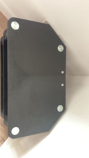 Black Glass Tv Stand