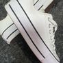 Converse All Star platform leather white Image 5