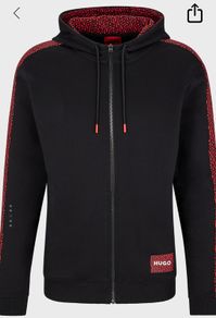 Hugo boss cotton hoodie zip up size XXL brand new with tag