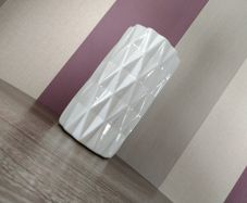 White Geometric Style Vase