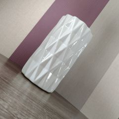 White Geometric Style Vase
