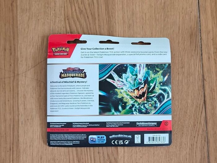 Pokemon Twilight Masquerade 3 pack blister (Revavroom)