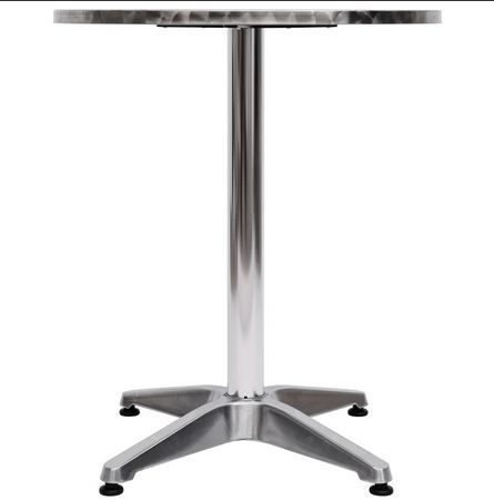 Silver-Adjustable Aluminium Bar Table