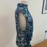 Dressy Karen Millen pink turquoise size 14 top - side tie Image 3