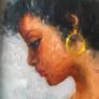 Oil portrait of a woman, F. Simonato Image 3