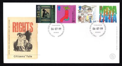 1999 Great Britain Millennium Projects The Citizens' Tale Commemorative Stamps Royal Mail Addressed First Day Cover (FDC)