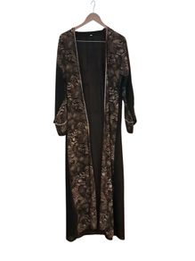 Animal print, rhinestone chiffon Peignoir/Kimono