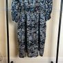 Peter Pilotto Silk Midi Dress Sz 10UK 6US M Printed Elastic Waist Ruffle Classic Image 4