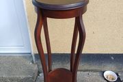 Large Vintage Mahogany Plant Stand