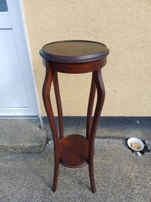 Large Vintage Mahogany Plant Stand