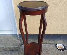 Large Vintage Mahogany Plant Stand