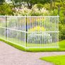 Vinyl Privacy Fence Panels, Air Conditioner Fence, Outdoor Privacy Screens for Trash Can, Pool Equipment Enclosure, Privacy Screen Kit Strip Panels 2 Panels Image 6