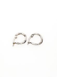 Vintage 925 Sterling Silver Leverback Small Hoop Earrings