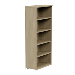 Open Bookcase (1850mm) - 5 Levels - Urban Oak