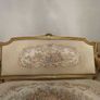 Louis XVI-style gilt settee and armchair, tapestry upholstery Image 5