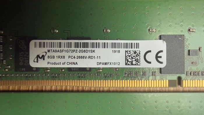 Mta9asf1g72pz-2g6d1sk 16gb ( 2x 8gb ) Ddr4 Ram