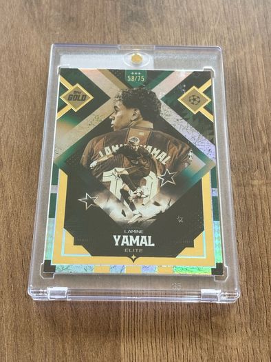 Topps 2025 UEFA Champions League Elite Gold Lamine Yamal /75 FC Barcelona