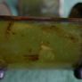 1910-1920 Antique Victorian Collectable Cigarette  Box in a cylindrical design  Exquisite little Ball Feet Image 10