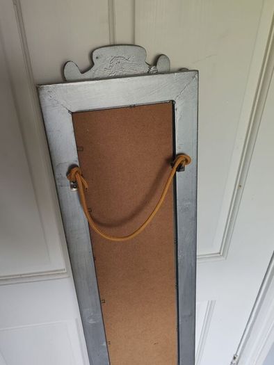 Hanging Mirror Embossed Silver
