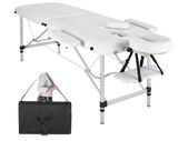 Mobile Aluminium Massage Table 2 Zones Height-Adjustable Including High-Quality Aluminium Headrest and Bag Various Colours.
