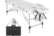Mobile Aluminium Massage Table 2 Zones Height-Adjustable Including High-Quality Aluminium Headrest and Bag Various Colours.
