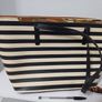 ALDO Striped Tote Bag. Black & Cream (Very Lightly Used) Image 3