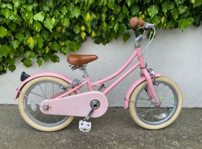 16" Pink kids bike incl stabilizers