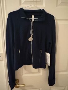 Lululemon Define Cropped Jacket navy (US 12)