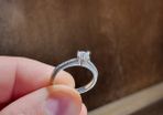 Engagement Diamond Ring: 18ct White Gold .40ct Diamond CERTIFIED