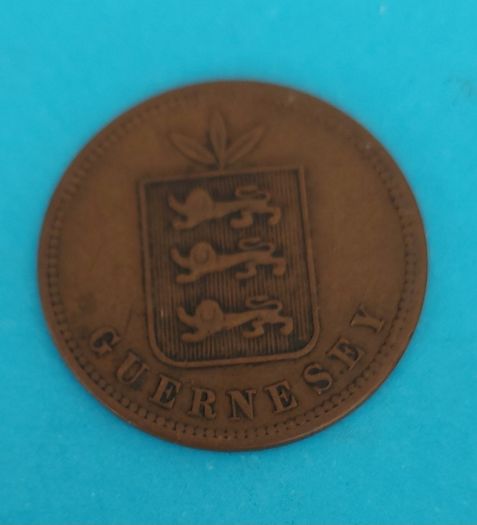 Guernsey 1864 4 Doubles  Very Fine Condition