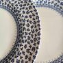 3 x Large Blue and White Dinner Plates Image 5