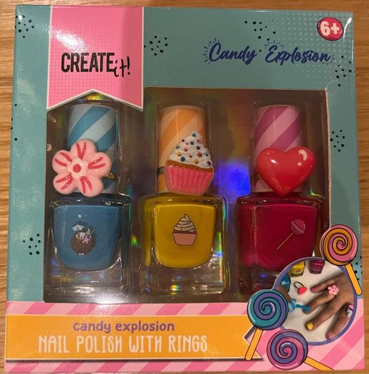 Create It - Nail Polish With Rings - Candy Explosion