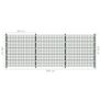 Fence Panel with Posts 6x2 m Green Image 10