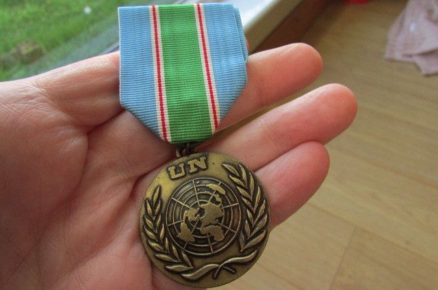 Lebanon UN medal.Awarded to Irish soldiers.