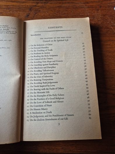 Vintage 1952 Thomas A Kempis 1st Ed. The Imitation of Christ First Edition Penguin Classics. Religious.