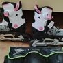 Kids Adjustable Inline Skates (Worn Twice) + New Pads Image 3