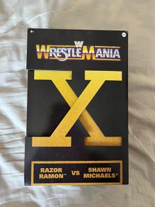 wwe  wrestle mania x Shawn Michael & razor Ramon perfect condition never opened see pics