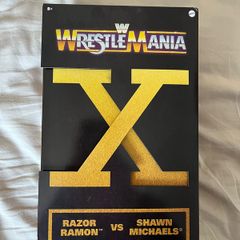 wwe  wrestle mania x Shawn Michael & razor Ramon perfect condition never opened see pics