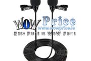 08548 Mini Lavalier Lapel Microphone Dual Headed Recording Clip On Mic