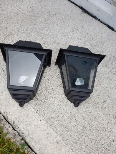 two (outdoor Wall lights)excellent condition.