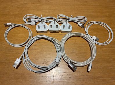 Apple USB chargers and USB-Lightning cables
