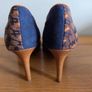 Ruby Shoo Navy Geo-Pattern Pointed Heels - UK 7  EU 40 Image 6