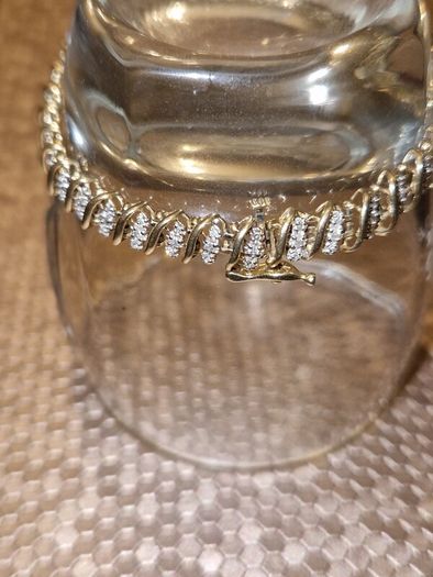 10k gold diamond tennis bracelet