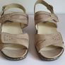Waldlaufer Hetta Denver Beige Nubuck Leather WIDE FIT Wedge Orthotic Sandals UK2.5 New With Box CAN POST Image 2