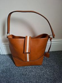 MISAKO tan handbag