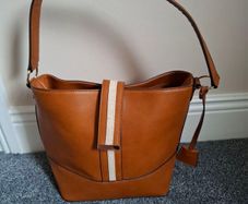 MISAKO tan handbag