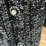 Mango Tweed Jacket blazer with Jewel Buttons size S Image 4