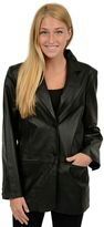 GEORGIO ARMANI black leather women's jacket