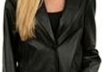 GEORGIO ARMANI black leather women's jacket