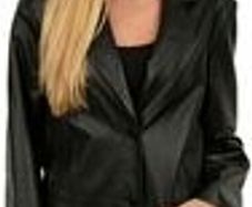 GEORGIO ARMANI black leather women's jacket